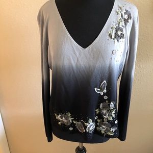 Michelle Nicole Womens Sz XL Embroidered Top